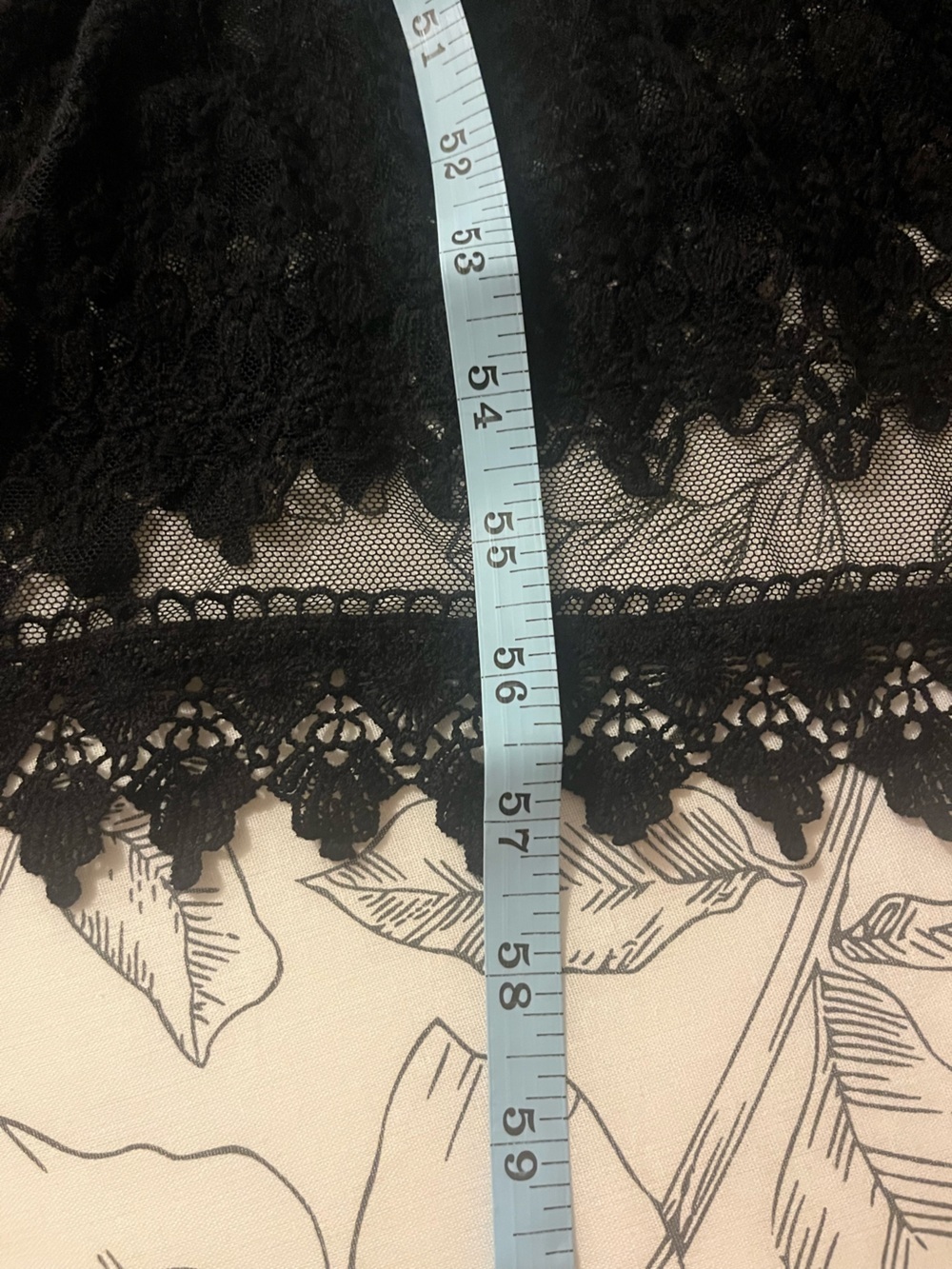 Sheer Black Lace Maxi Duster - 3X - Picture 7 of 8